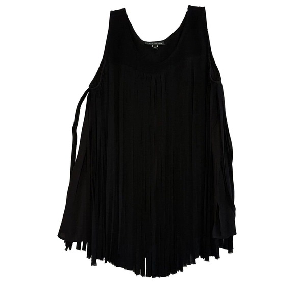 Lane Bryant Tops - Lane Bryant Top Women 14 Sleeveless Fringe Western Indy Rock Motto